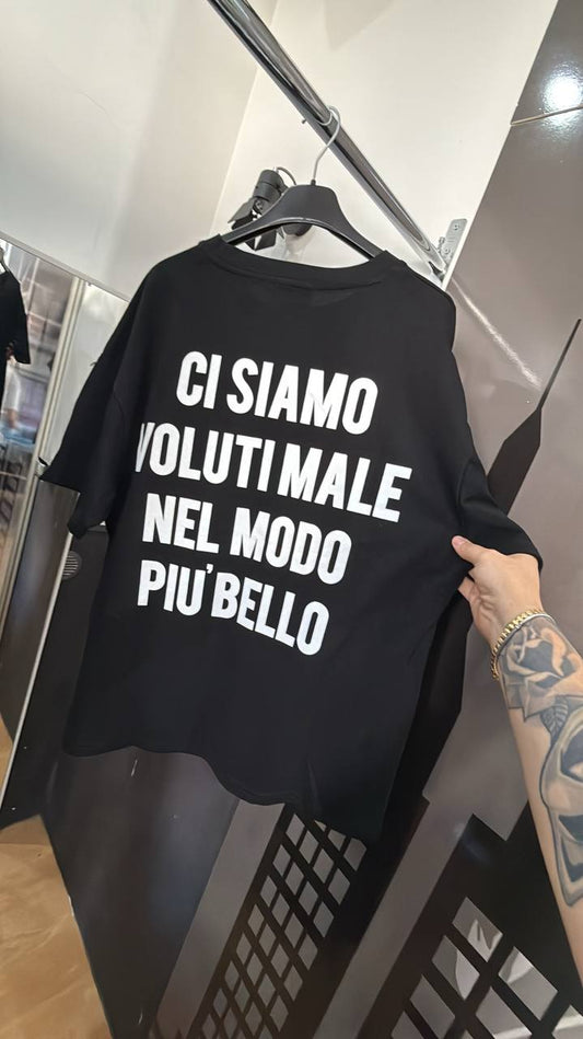 T-SHIRT CI SIAMO VOLUTI MALE NERA