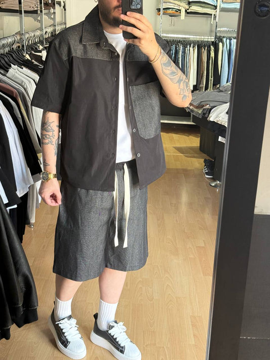 COORDINATO MISTO JEANS