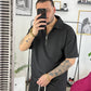POLO ZIP NERA