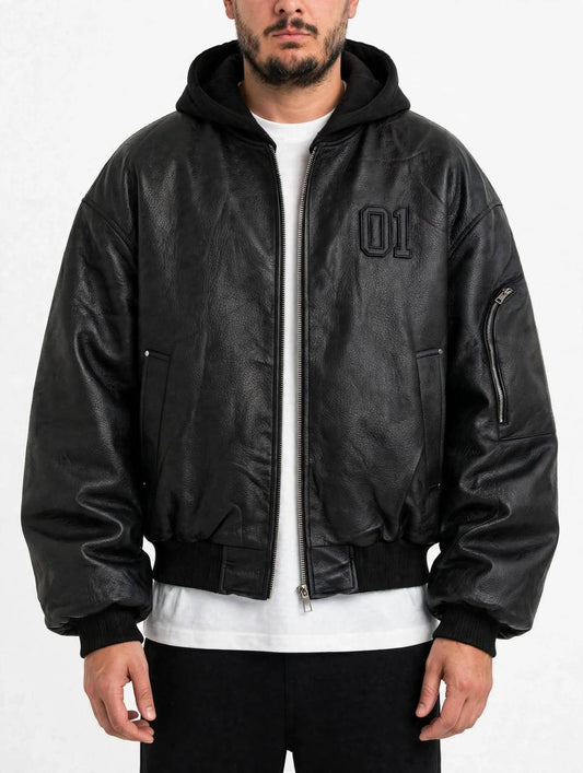BOMBER ECOPELLE 01 NERO