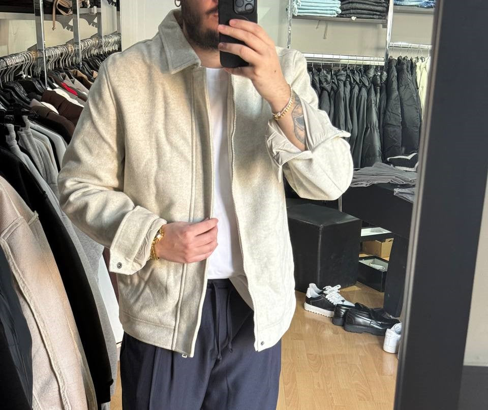 CAMICIONE PANNO BEIGE