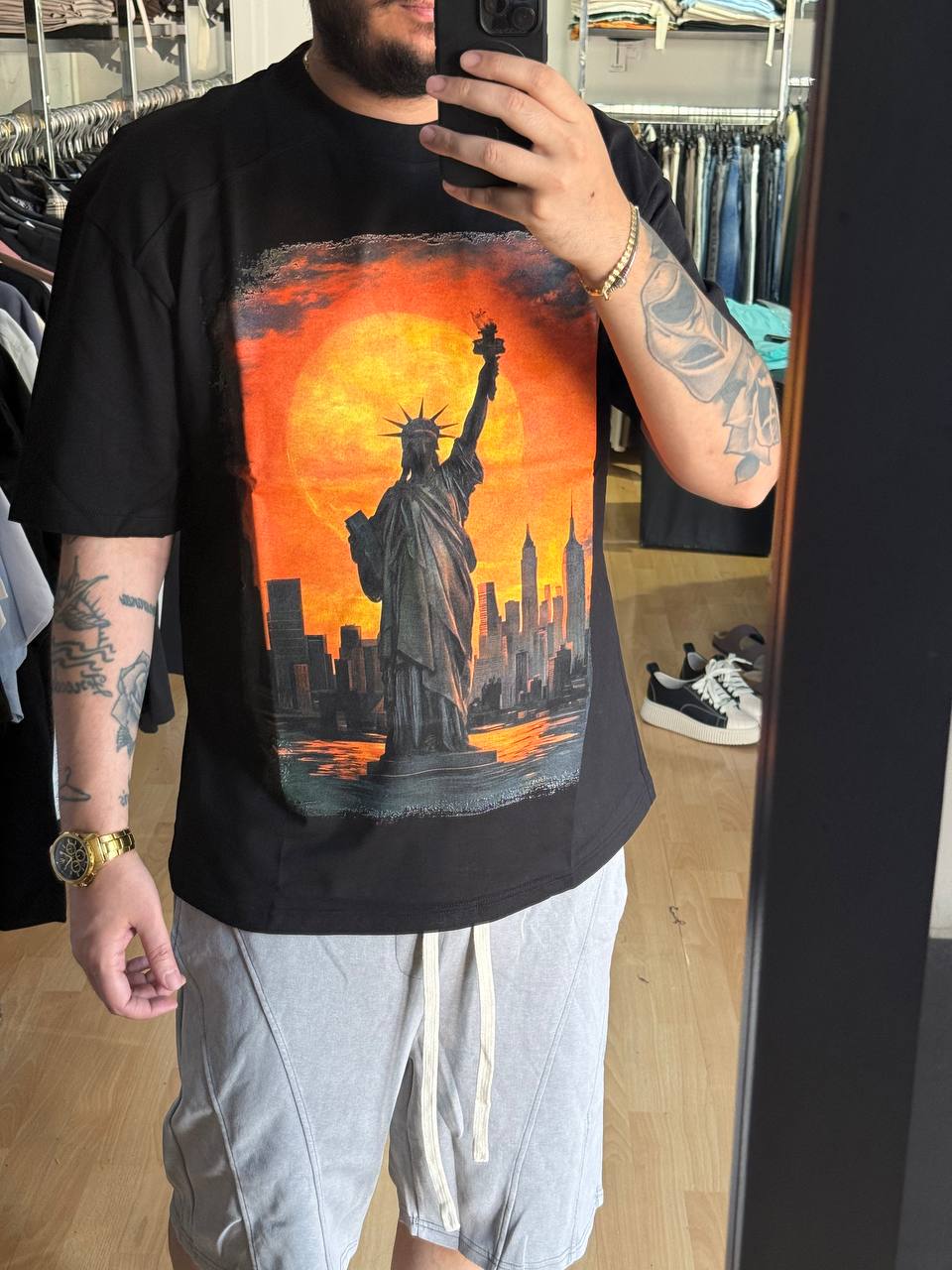 T-SHIRT MARCO STSTUA NERA