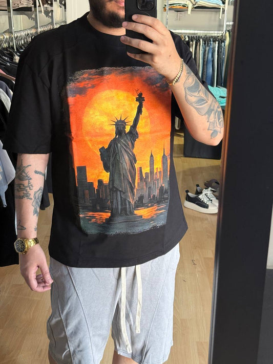 T-SHIRT MARCO STSTUA NERA