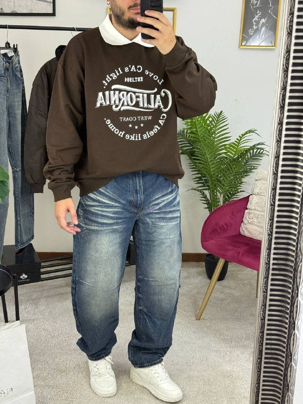 FELPA CALIFORNIA MARRONE