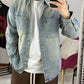 CAMICIA JEANS SABBIATA