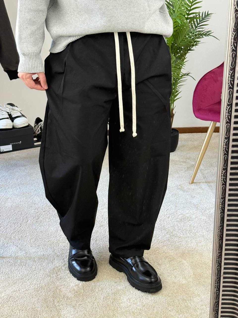 PANTALONE BALLOON TECNICO NERO