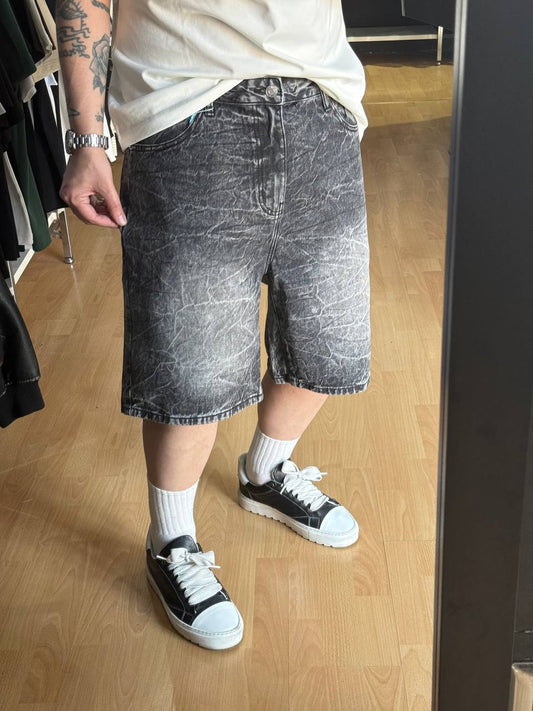 BERMUDA JEANS COCCODRILLO GRIGIO