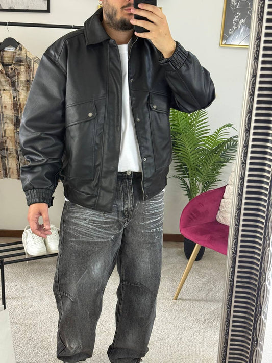 BOMBER ECOPELLE MITYC NERO