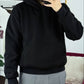FELPA CAPPUCCIO BASIC NERA