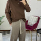 POLO MOD. P***A MANICA LUNGA MARRONE