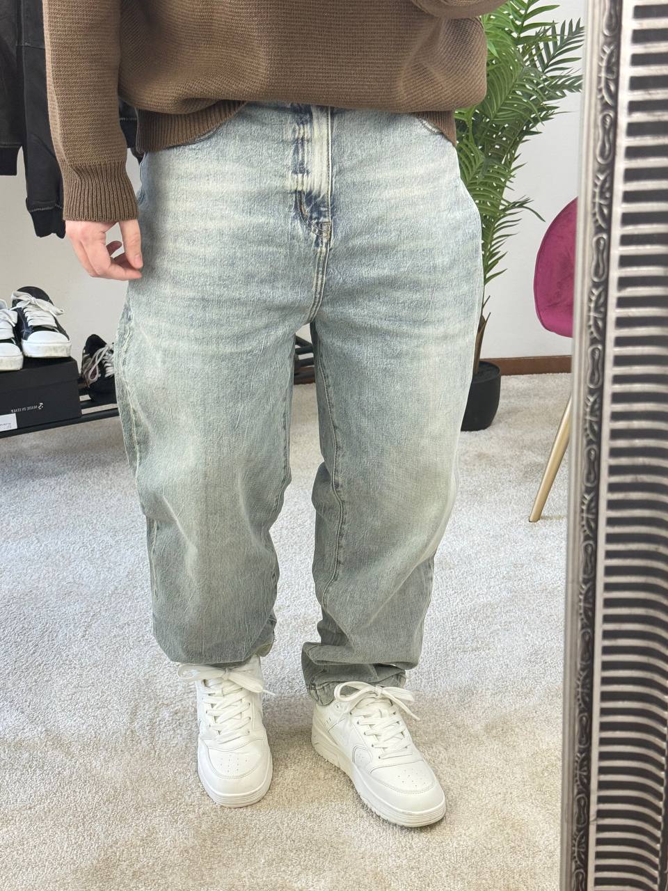 JEANS BALLOON SFUMATO SABBIATO