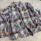 CAMICIA QUADRI DOPPIA MANICA AZZURRA