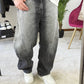 JEANS BALLOON SFUMATO GRIGIO