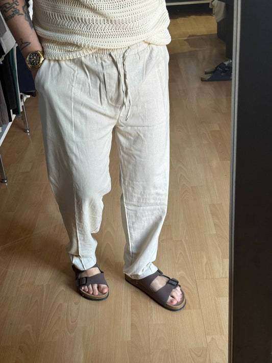 PANTALONE LINO ACY BEIGE