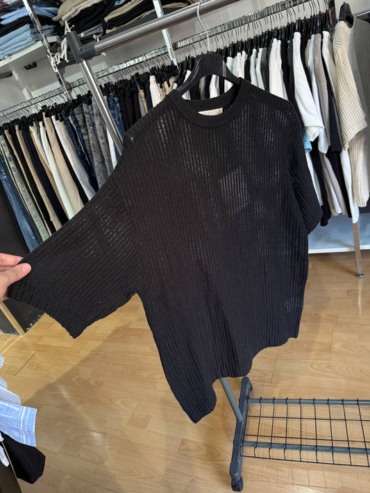 T-SHIRT PREMIUM TRAFORATA NERA