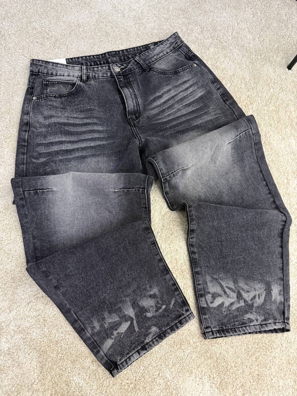 JEANS BALLOON SFUMATO NERO