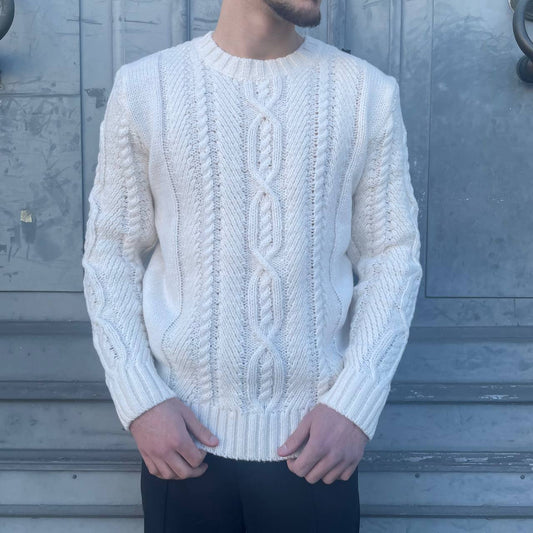 GIROCOLLO TRECCIA DOPPIO BIANCO